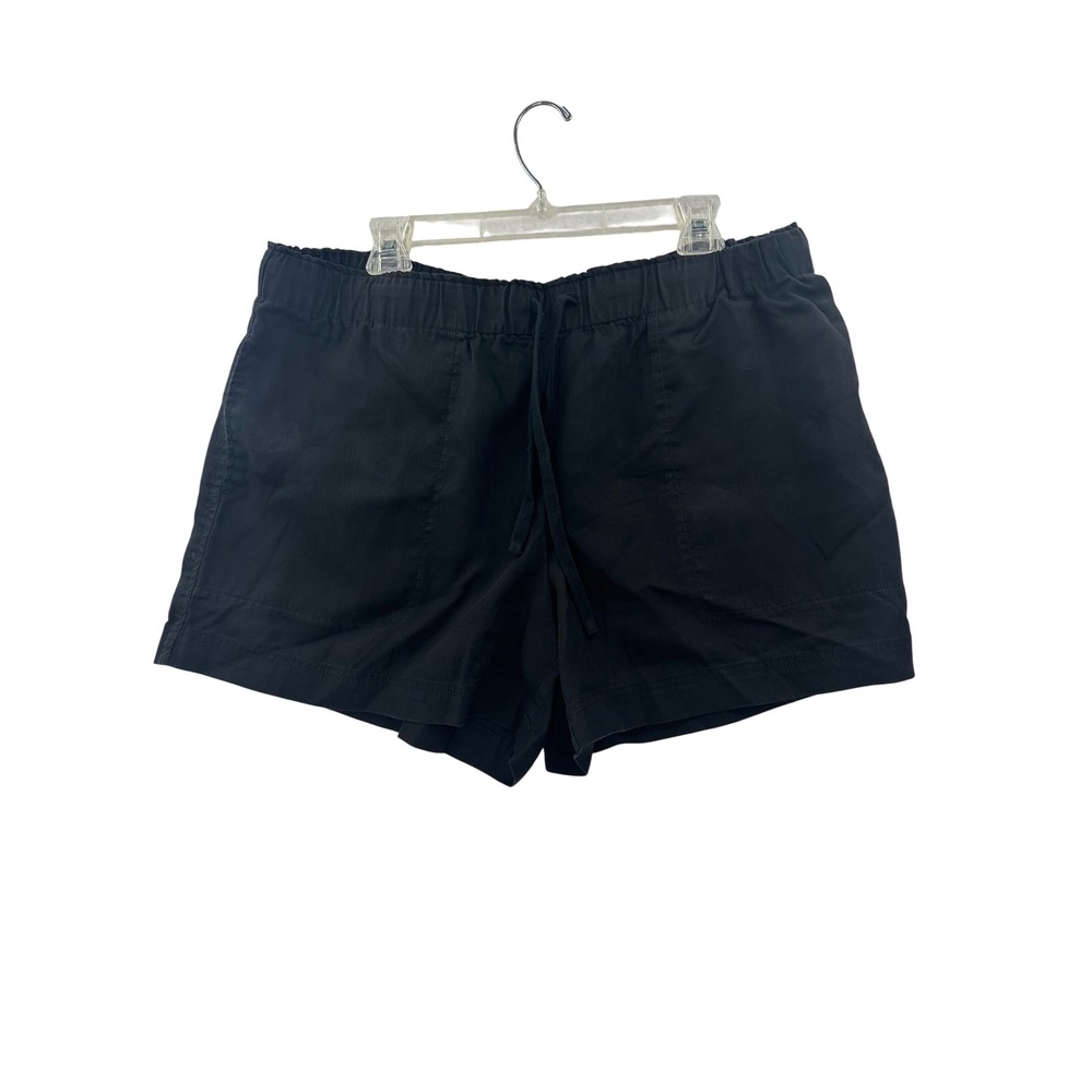 Hilary Radley Shorts Womens XL Black Excellent Tencel Lyocell Drawstring D5730GW